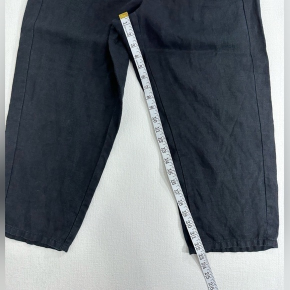 J jill linen pull on black pants size M - Picture 5 of 10